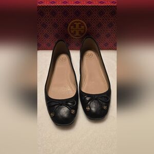 Tory Burch Black Ballet Flats
